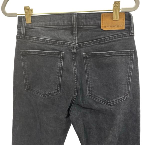 Aritzia Denim Forum Yoko High Rise Slim Jeans Black Wash 27 x 26– Like New - Picture 7 of 10